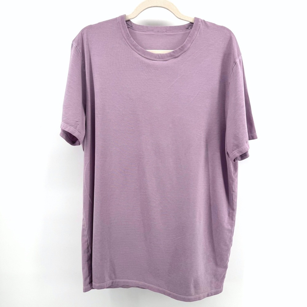 Lululemon Fundamental T-Shirt Mens XL Purple Short Sleeve Crew Neck Athleisure